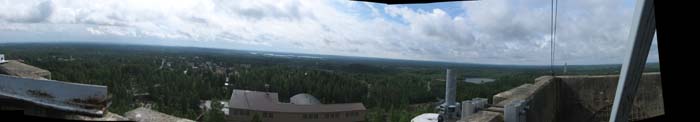 Outokumpu from the tower above the mine