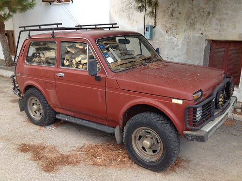 An overloaded Lada