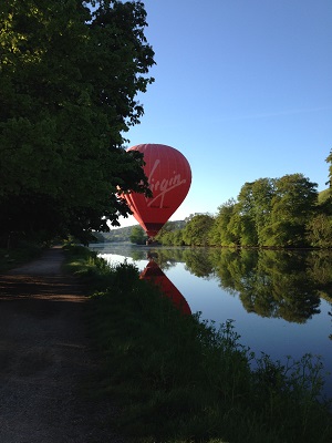 Ballon over (just) The Dart