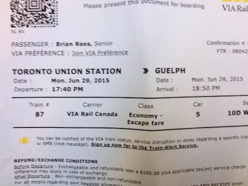 Toronto to Guelph