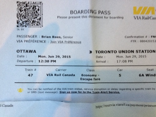 Ottawa to Toronto