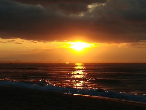 Sunrise and Oil Refinery